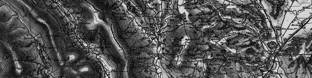 Old map of Longtown Castle in 1896