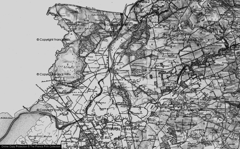 Old Map of Historic Map covering Burnfoot in 1897