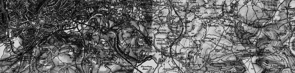 Old map of Longwell Green in 1898