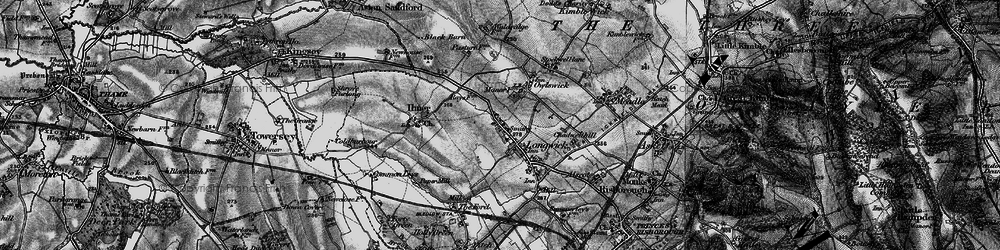 Old map of Longwick in 1895