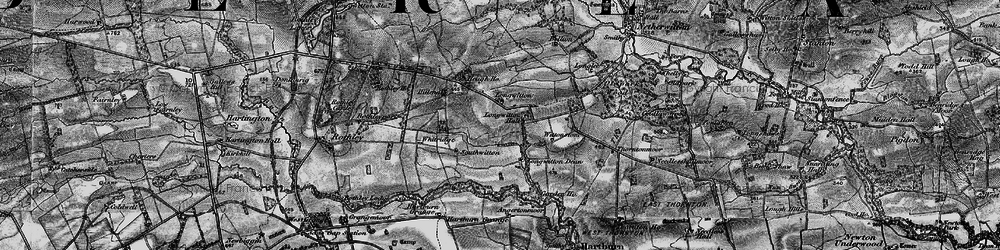 Old map of Longwitton in 1897