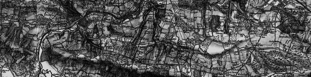 Old map of Loose Hill in 1895