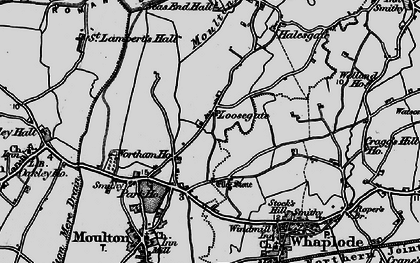 Old map of Loosegate in 1898