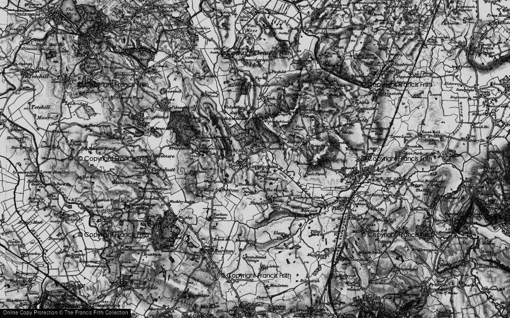 Old Map of Loppington, 1897 in 1897