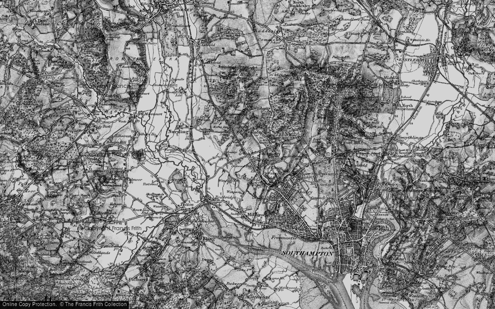 Old Map of Lord's Hill, 1895 in 1895