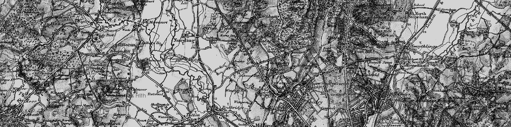 Old map of Lord's Hill in 1895
