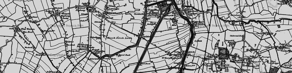 Old map of Lordsbridge in 1893