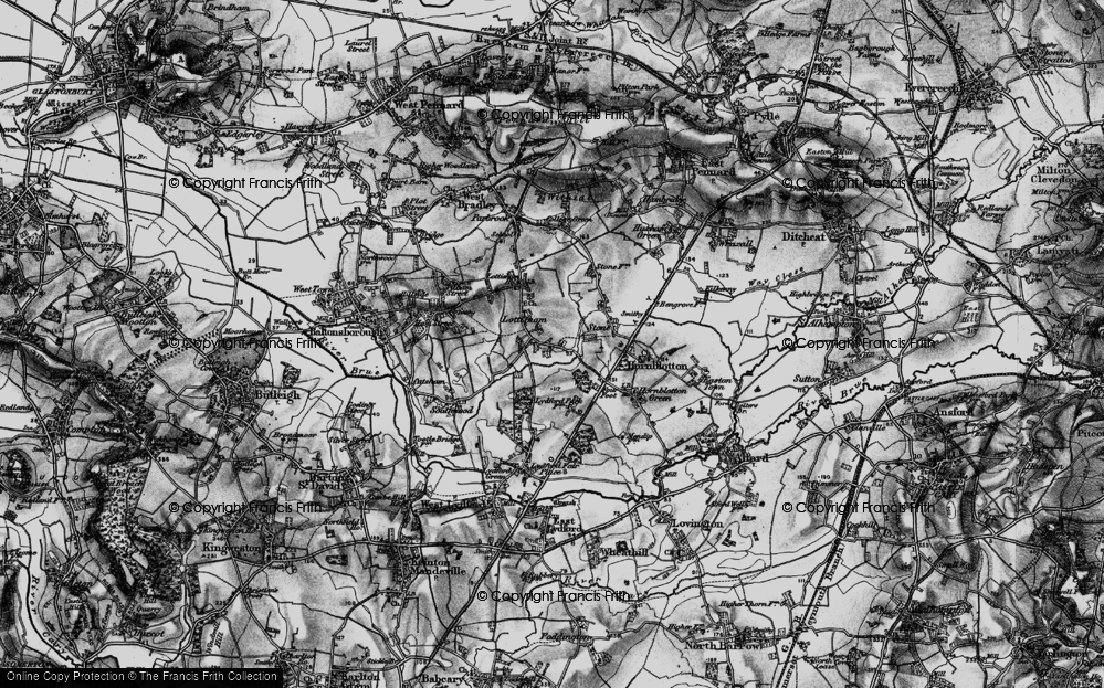 Old Map of Lottisham, 1898 in 1898