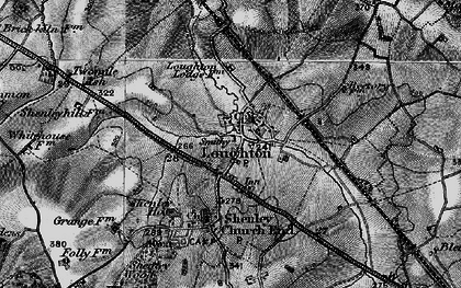 Old map of Loughton in 1896