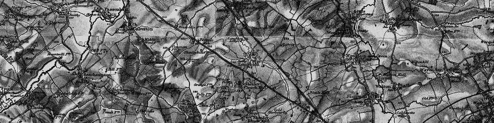 Old map of Loughton in 1896