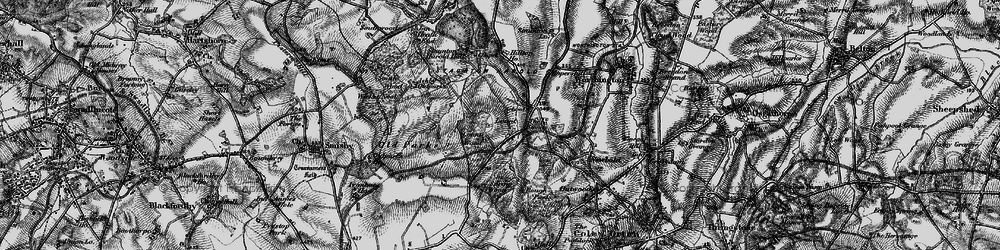 Old map of Lount in 1895