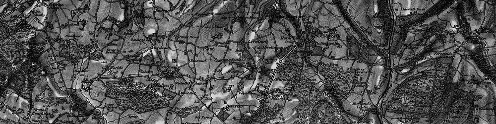 Old map of Lovedean in 1895