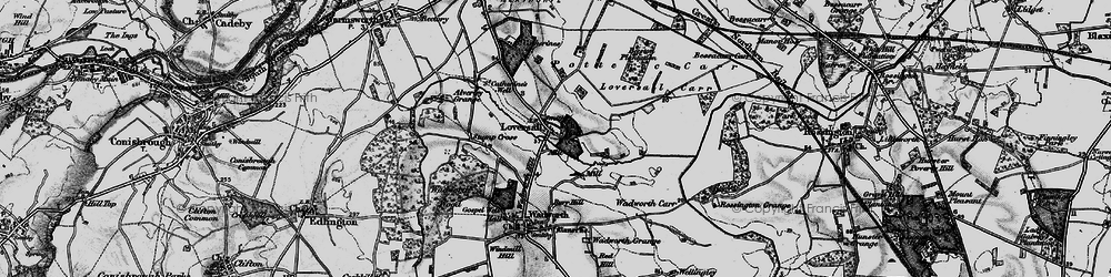 Old map of St Catherine's Well in 1895