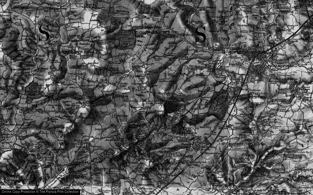 Old Map of Loves Green, 1896 in 1896