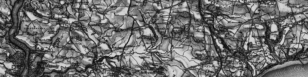 Old map of Loveston in 1898