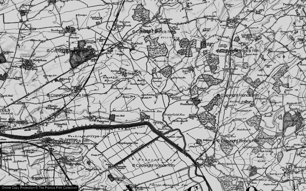 Old Map of Low Barlings, 1899 in 1899