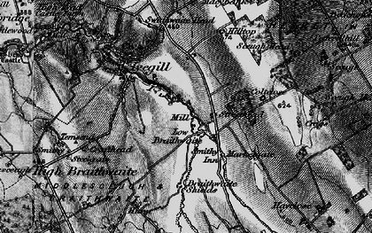 Old map of Braithwaite Shields in 1897