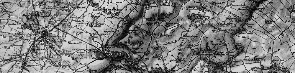Old map of Low Bridge in 1898