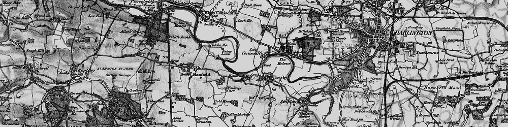 Old map of Low Coniscliffe in 1897