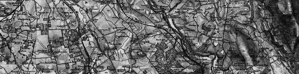 Old map of Low Cotehill in 1897