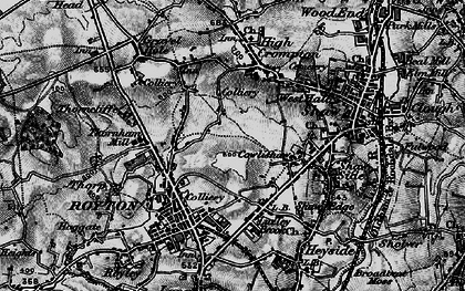 Old map of Low Crompton in 1896