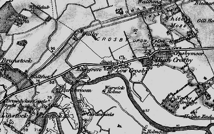 Old map of Low Crosby in 1897