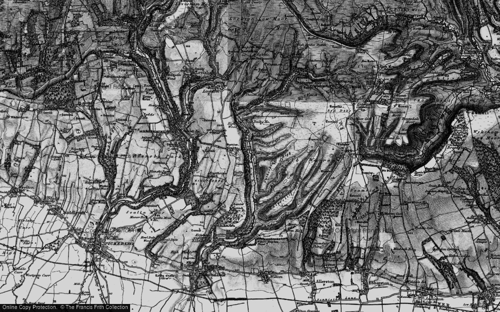 Old Map of Low Dalby, 1898 in 1898