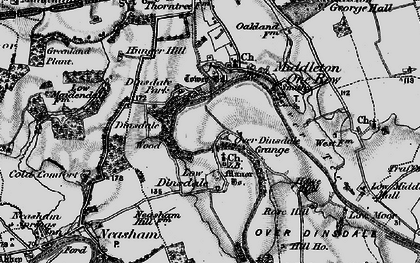 Old map of Low Dinsdale in 1898