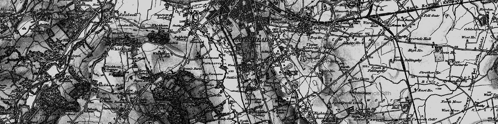 Old map of Low Fell in 1898