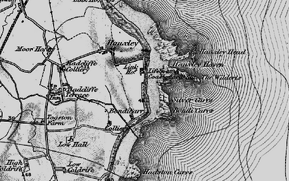 Old map of Low Hauxley in 1897