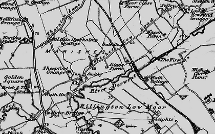 Old map of Low Marishes in 1898