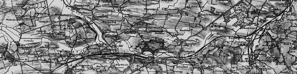 Old map of Low Whinnow in 1897