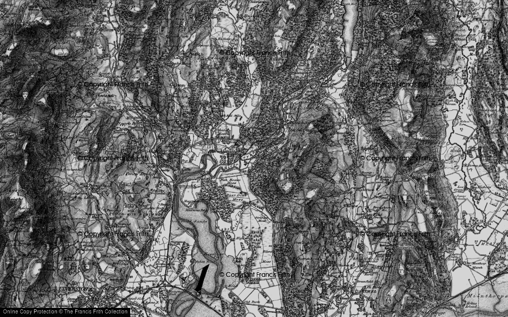 Old Map of Low Wood, 1898 in 1898