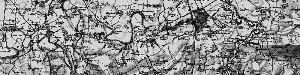 Old map of Worsall Grove in 1898