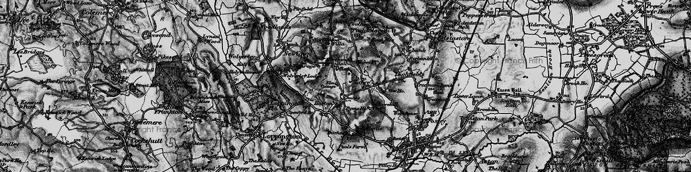 Old map of Lowe in 1897