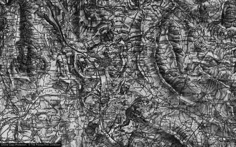 Old Map of Lowe Hill, 1897 in 1897