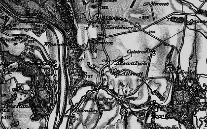Old map of Lower Allscott in 1899