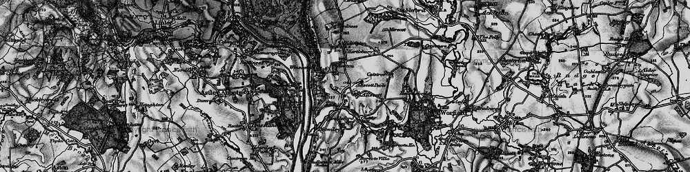 Old map of Lower Allscott in 1899