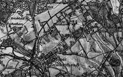 Old map of Lower Ashtead in 1896