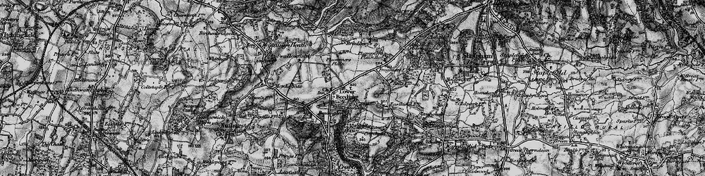 Old map of Lower Beeding in 1895