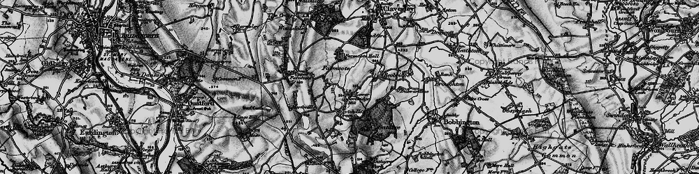 Old map of Lower Beobridge in 1899
