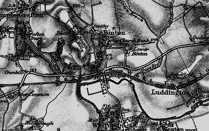 Old map of Binton Hill in 1898