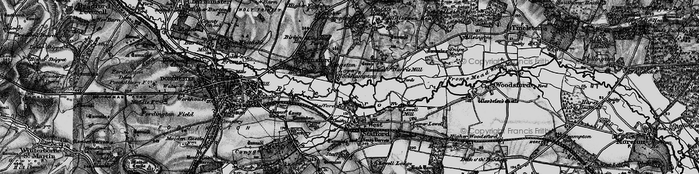 Old map of Lower Bockhampton in 1897