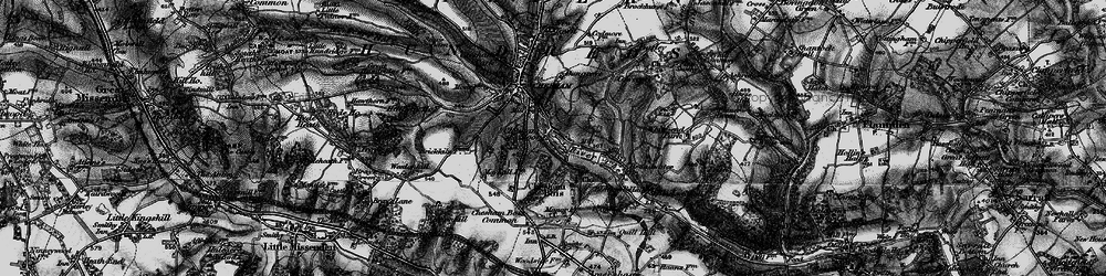 Old map of Lower Bois in 1896