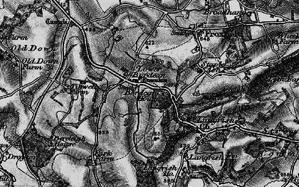 Old map of Lower Bordean in 1895