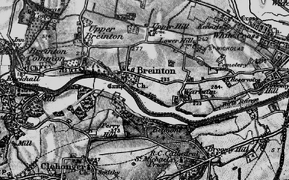 Old map of Lower Breinton in 1898