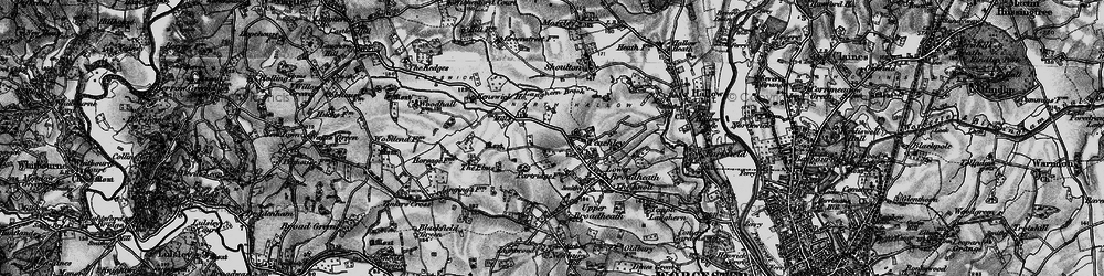 Old map of Lower Broadheath in 1898