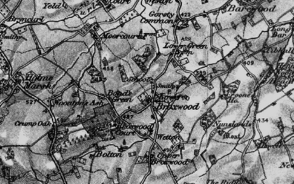 Old map of Lower Broxwood in 1899