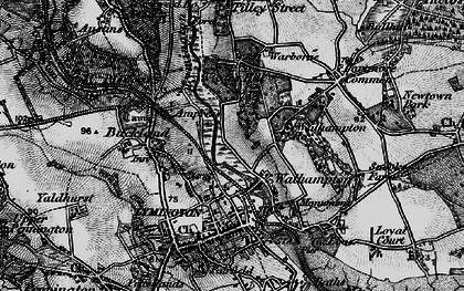 Old map of Lower Buckland in 1895
