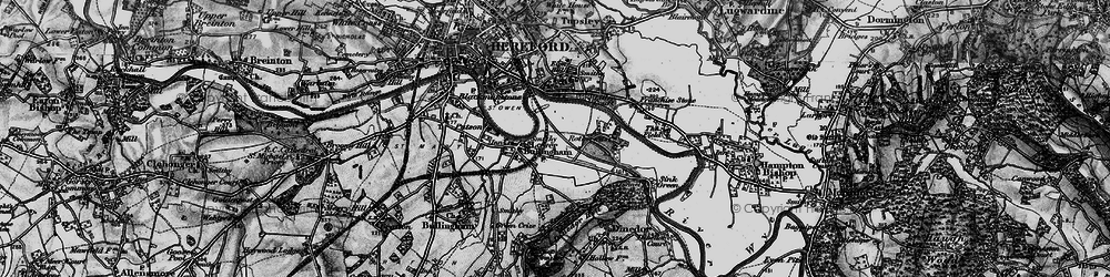 Old map of Lower Bullingham in 1898